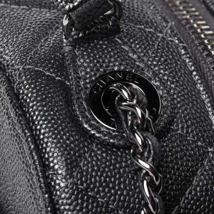 Chanel Metallic Caviar Small Coco Curve Vanity Bag Black Ruthenium 10 of 11