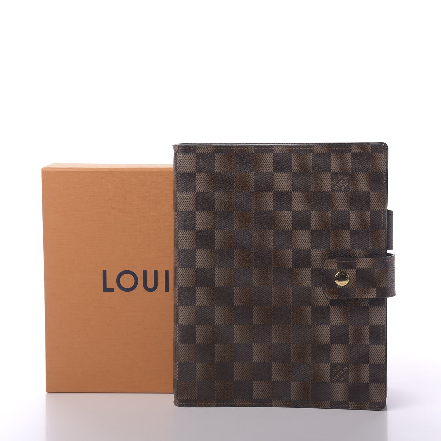 Damier Ebene Large Ring Agenda Cover