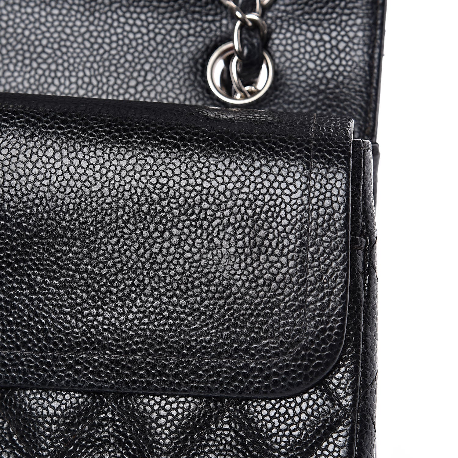 Chanel Caviar Quilted Medium Double Flap Black 11 of 16