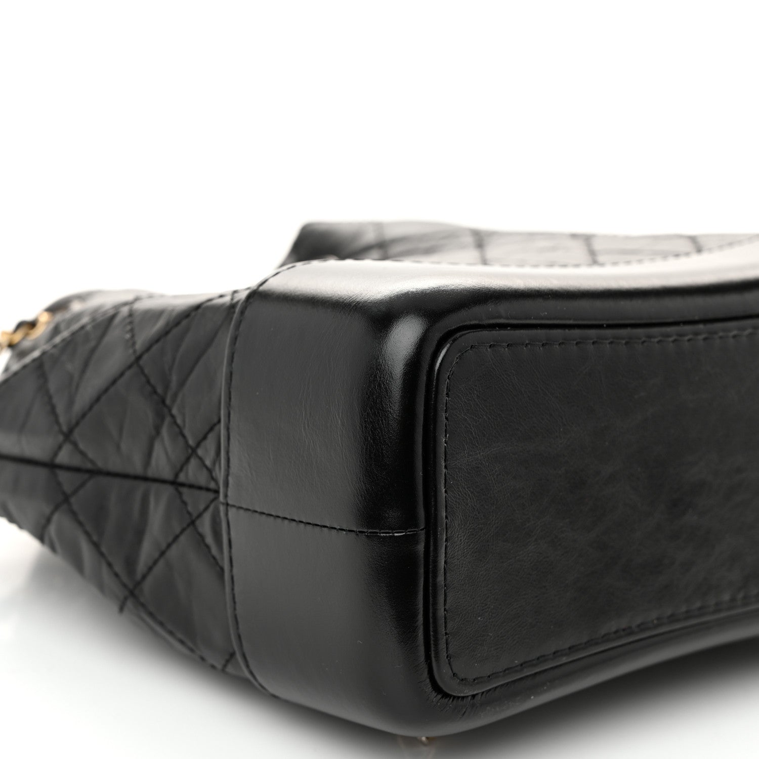Chanel Aged Calfskin Quilted Small Gabrielle Backpack Black 9 of 10