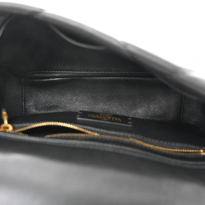 Valentino Garavani Nappa Medium Roman Stud Shoulder Bag Black 5 of 10