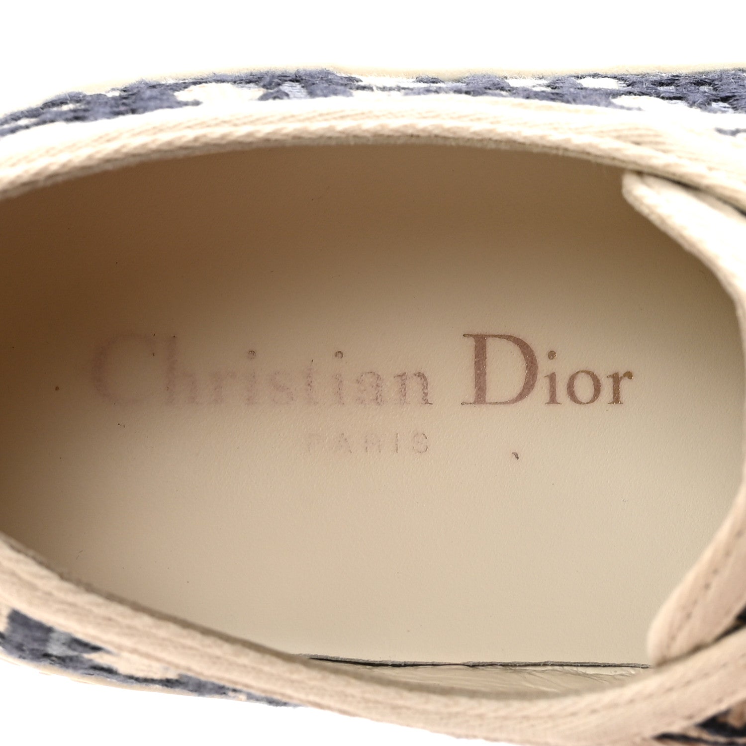 ディオール/クリスチャンディオール Christian Dior Canvas Oblique Walk'N'Dior Low Top Sneakers 36.5