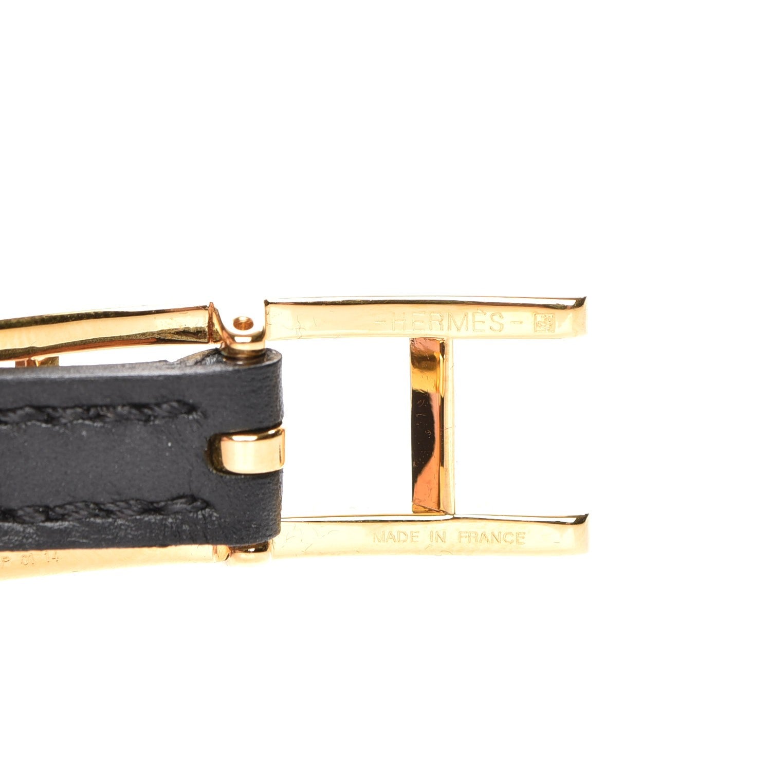 Hermes Chamonix Tadelakt Behapi Double Tour Reversible Bracelet Medium Black Fauve 6 of 6