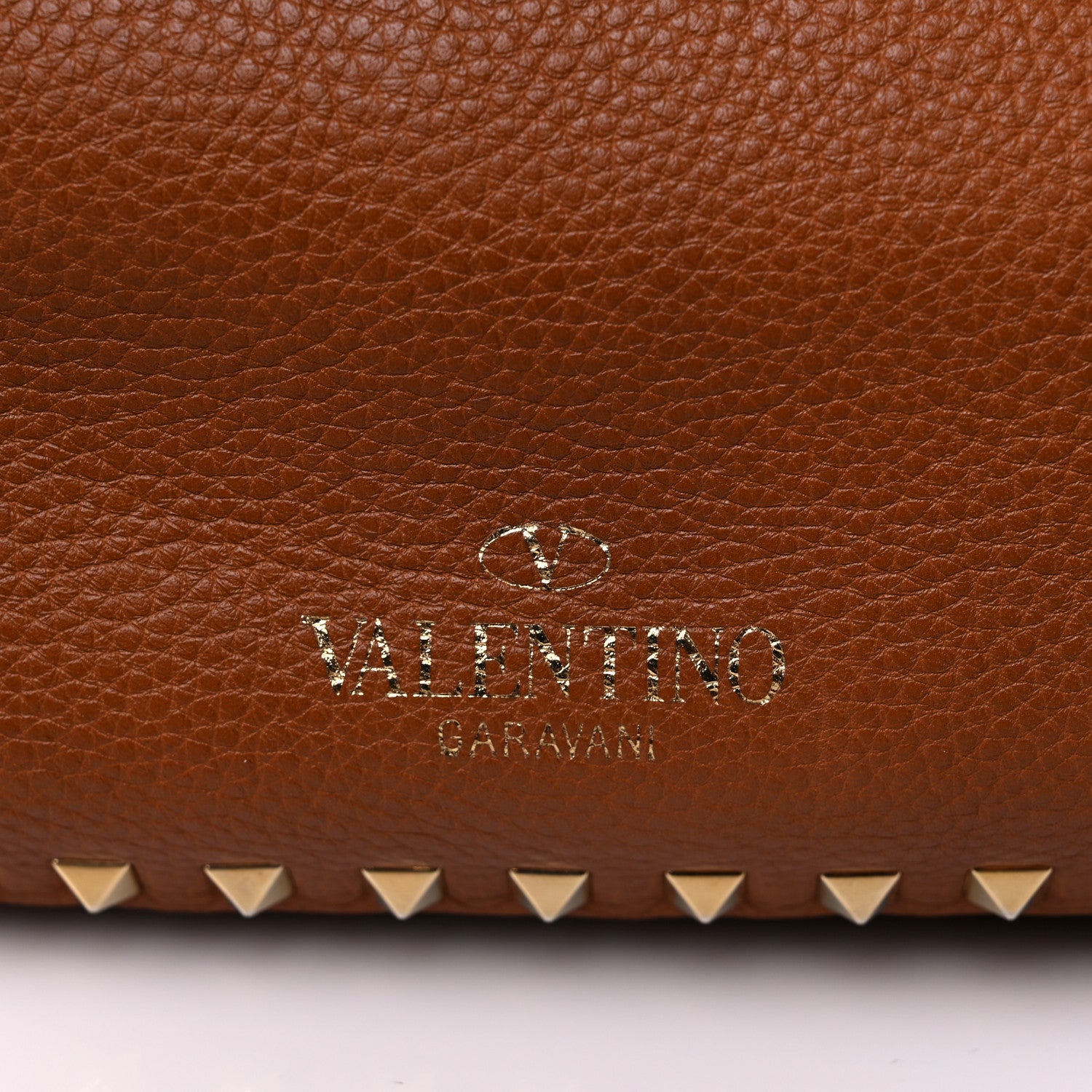 Valentino Garavani Pebbled Calfskin Small Rockstud Flip-Lock Messenger Bag Light Cuir 12 of 15