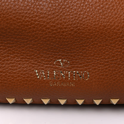 Valentino Garavani Pebbled Calfskin Small Rockstud Flip-Lock Messenger Bag Light Cuir 12 of 15