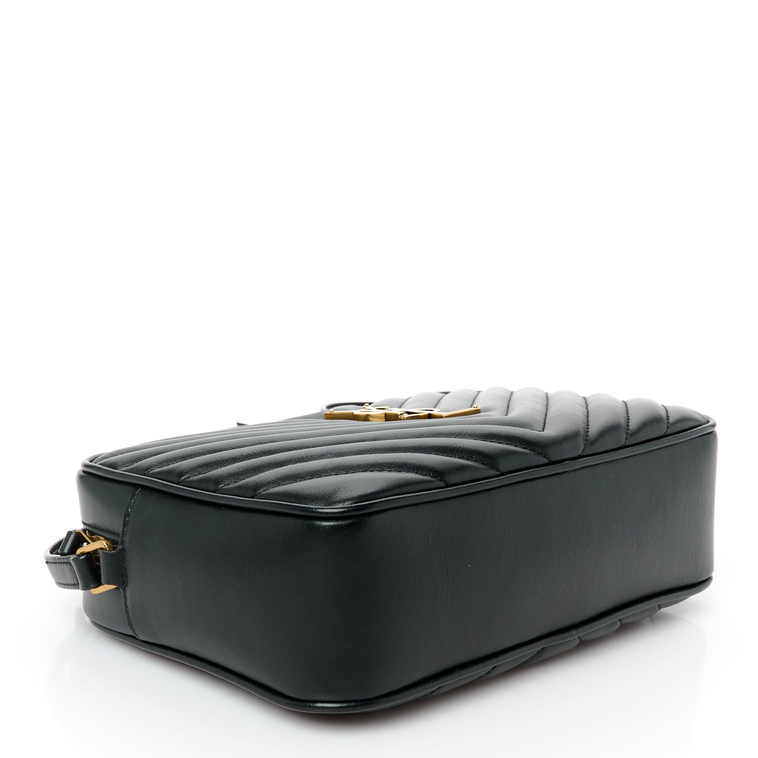 Saint Laurent Calfskin Matelasse Monogram Lou Camera Bag Black 4 of 11