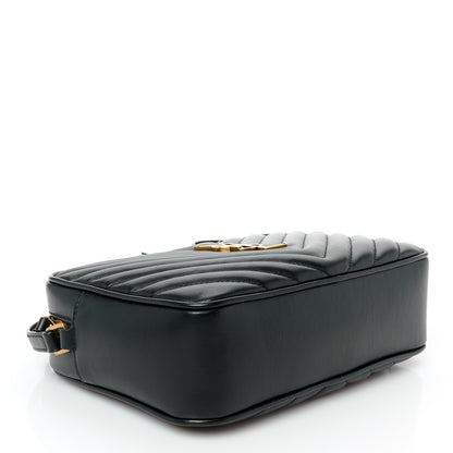 Saint Laurent Calfskin Matelasse Monogram Lou Camera Bag Black 4 of 11