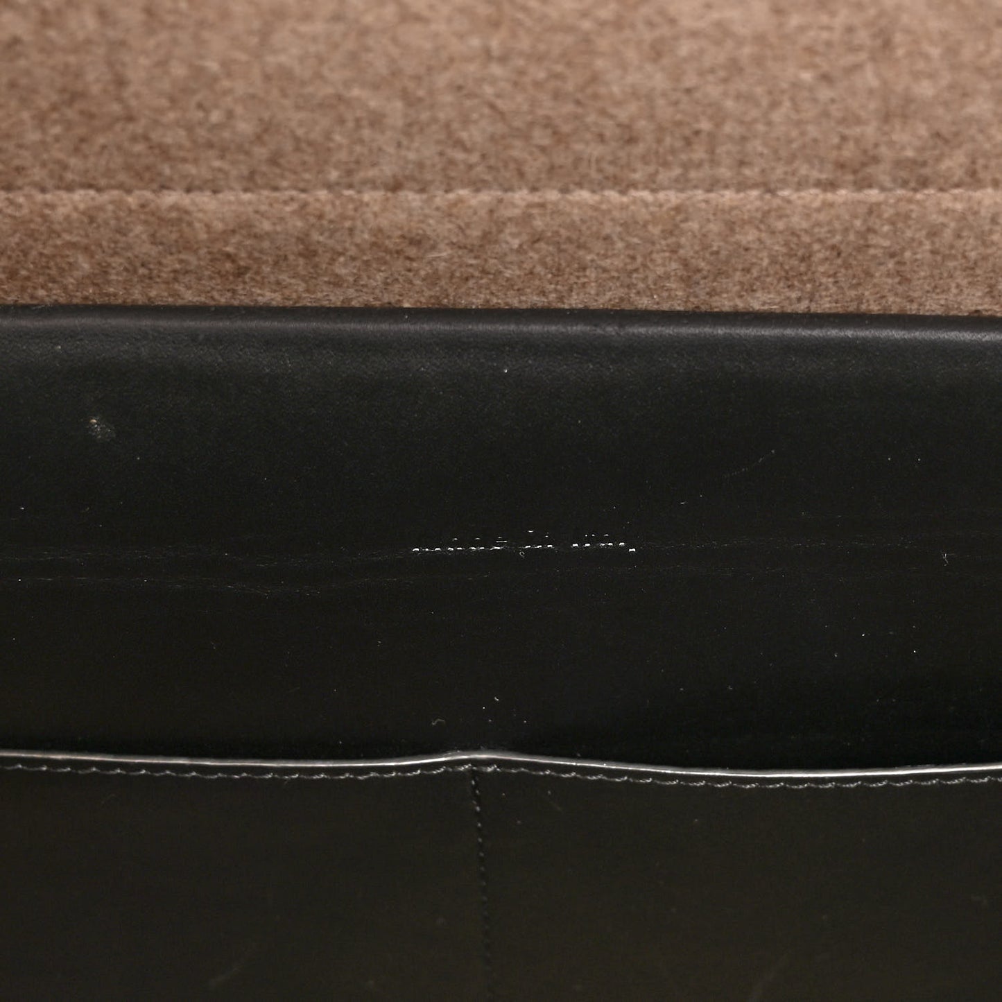 Felt Smooth Calfskin Mini Belt Bag Beige