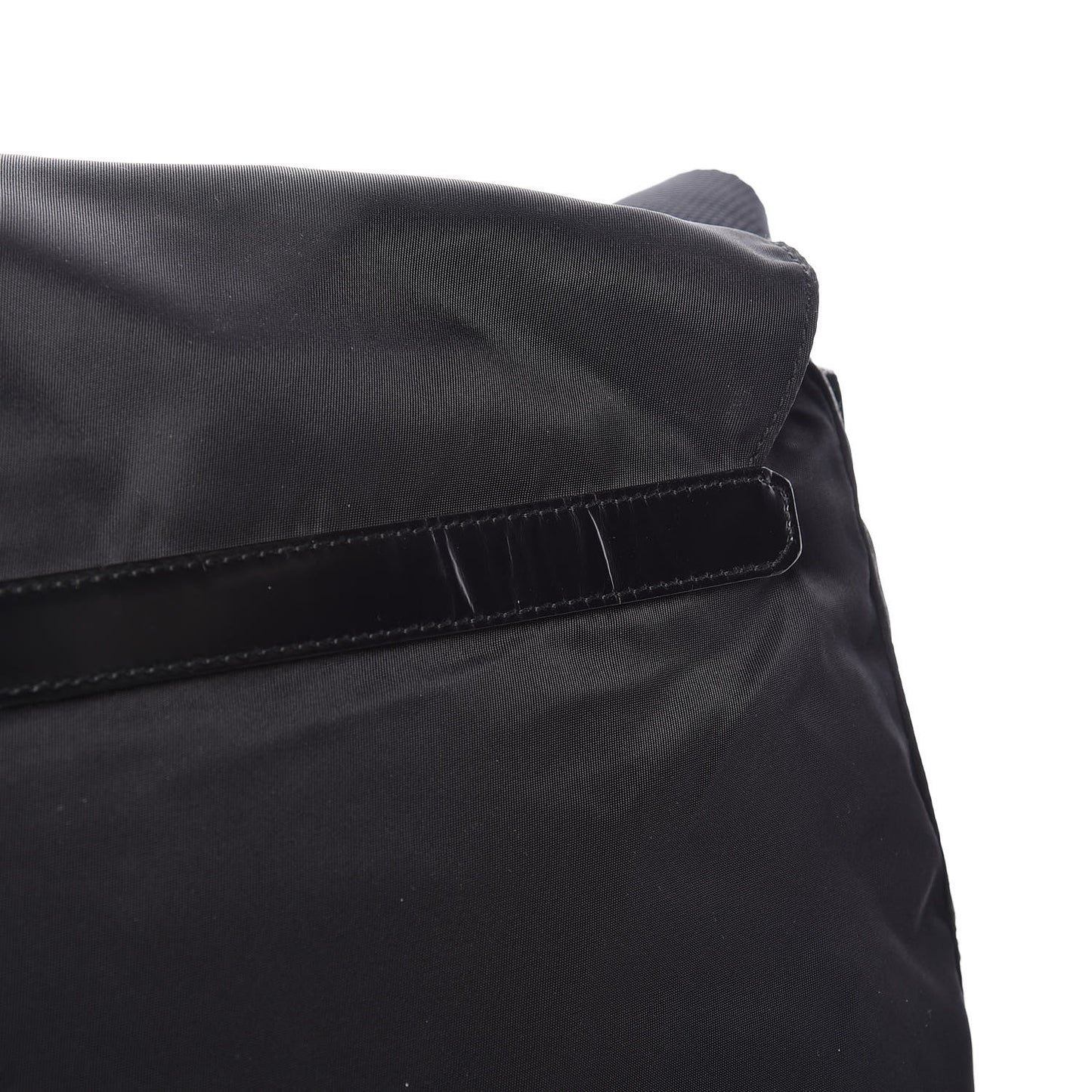Nylon Vela Messenger Bag Black