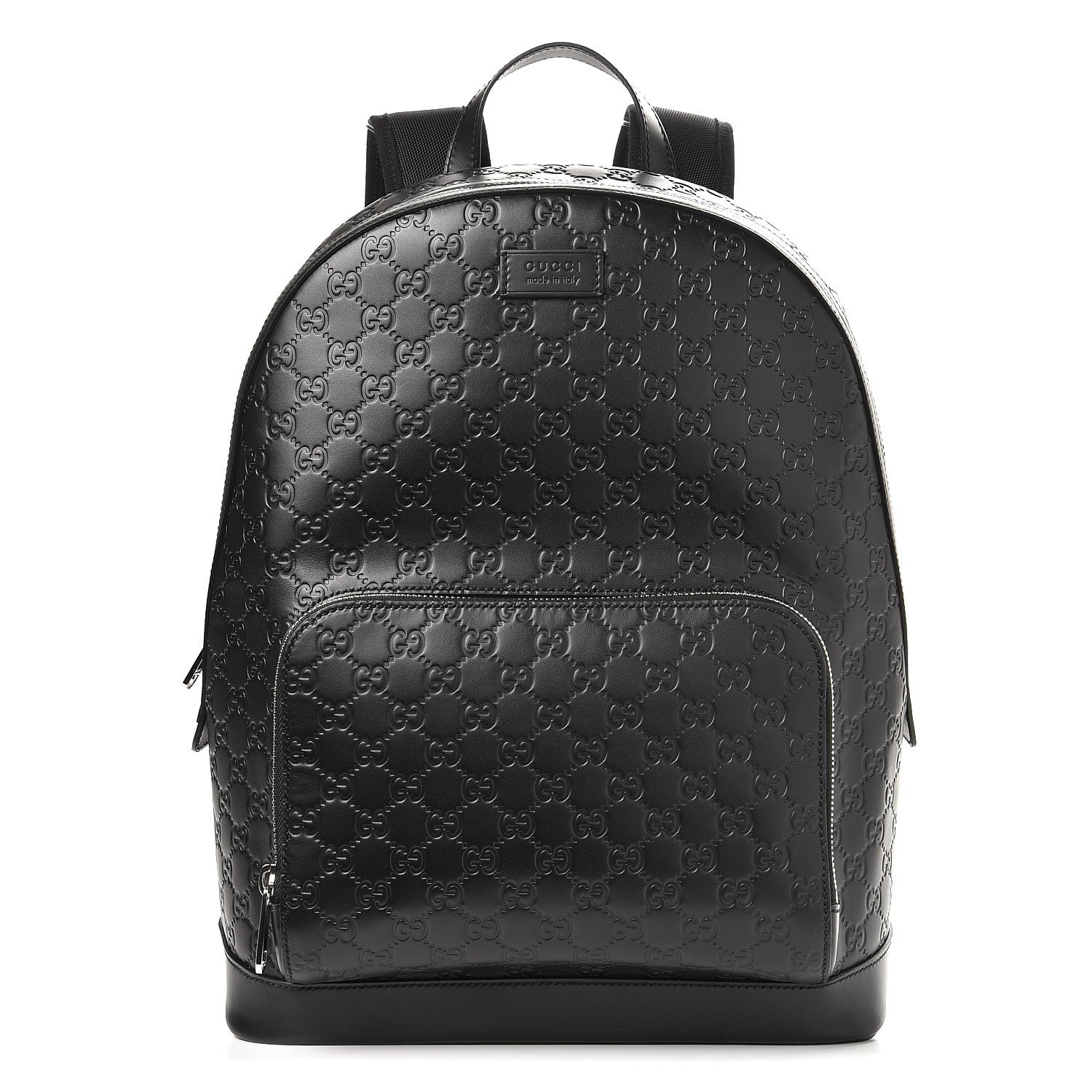 Gucci Guccissima Signature Day Backpack Black 1 of 7