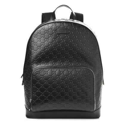 Gucci Guccissima Signature Day Backpack Black 1 of 7