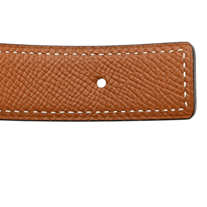 Hermes Swift Epsom 24mm Belt Strap 95 38 Black Gold 3 of 7