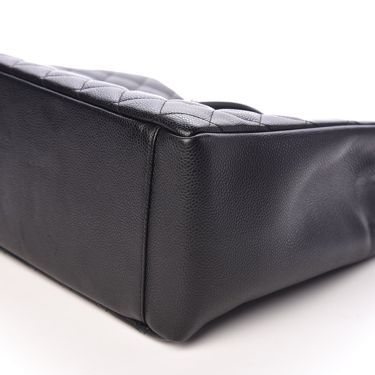 Caviar Quilted Grand Shopping Tote GST Black