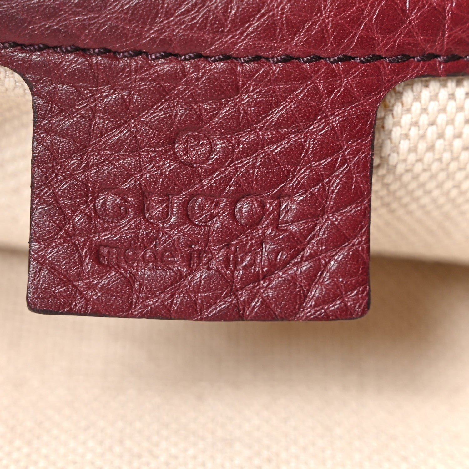 Gucci Pebbled Calfskin Medium Soho Hobo Scarlatto 6 of 10