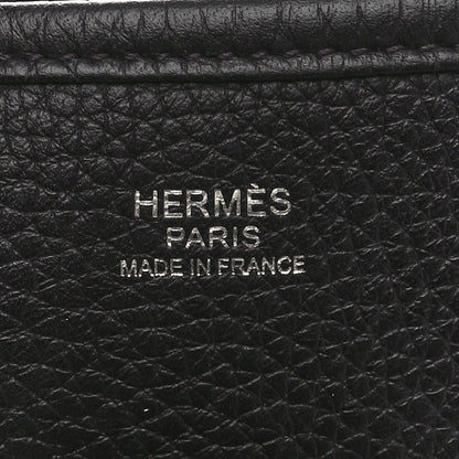 Hermes Taurillon Clemence EVELYNE III GM Raisin 6 of 10