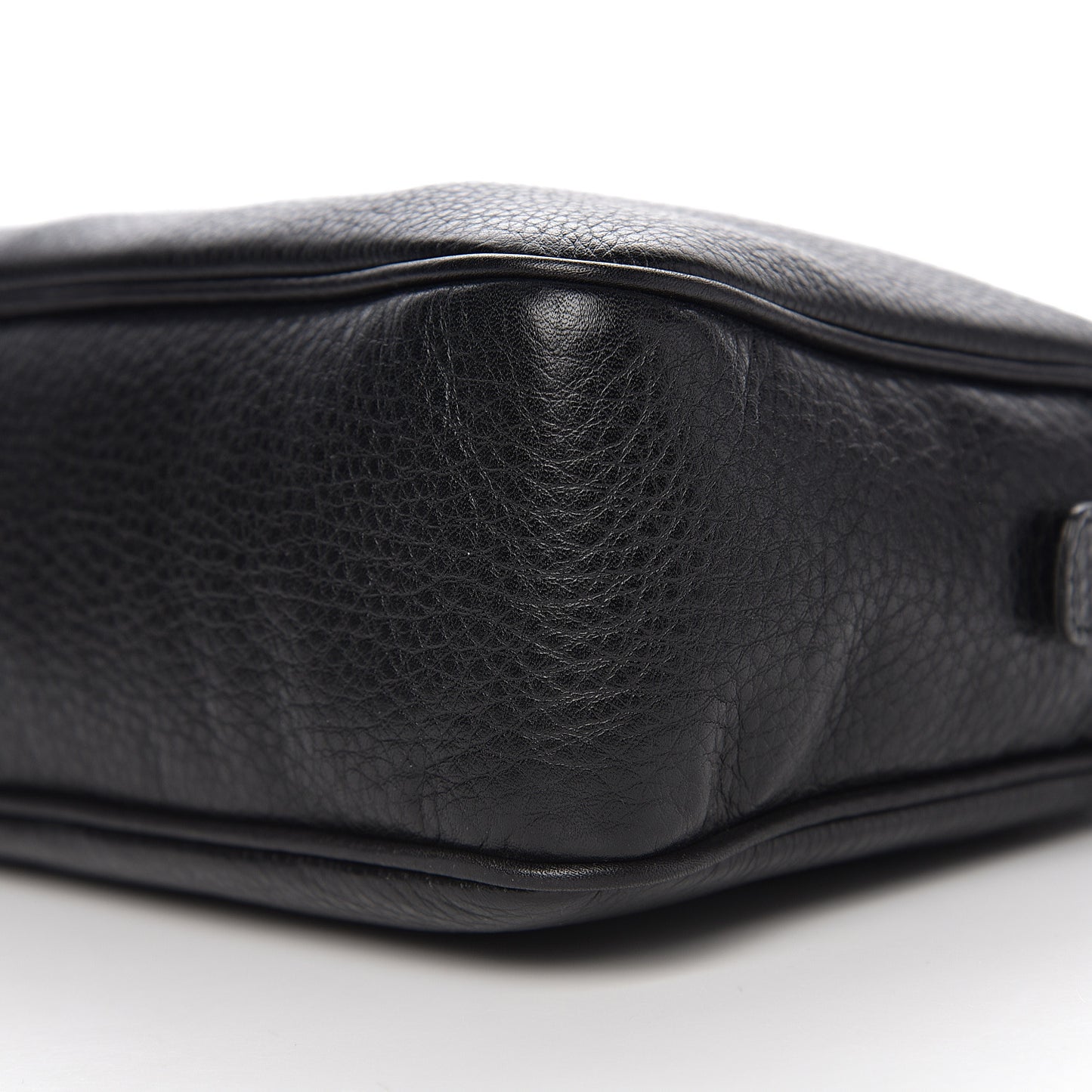 Pebbled Calfskin Small Soho Bowler Black