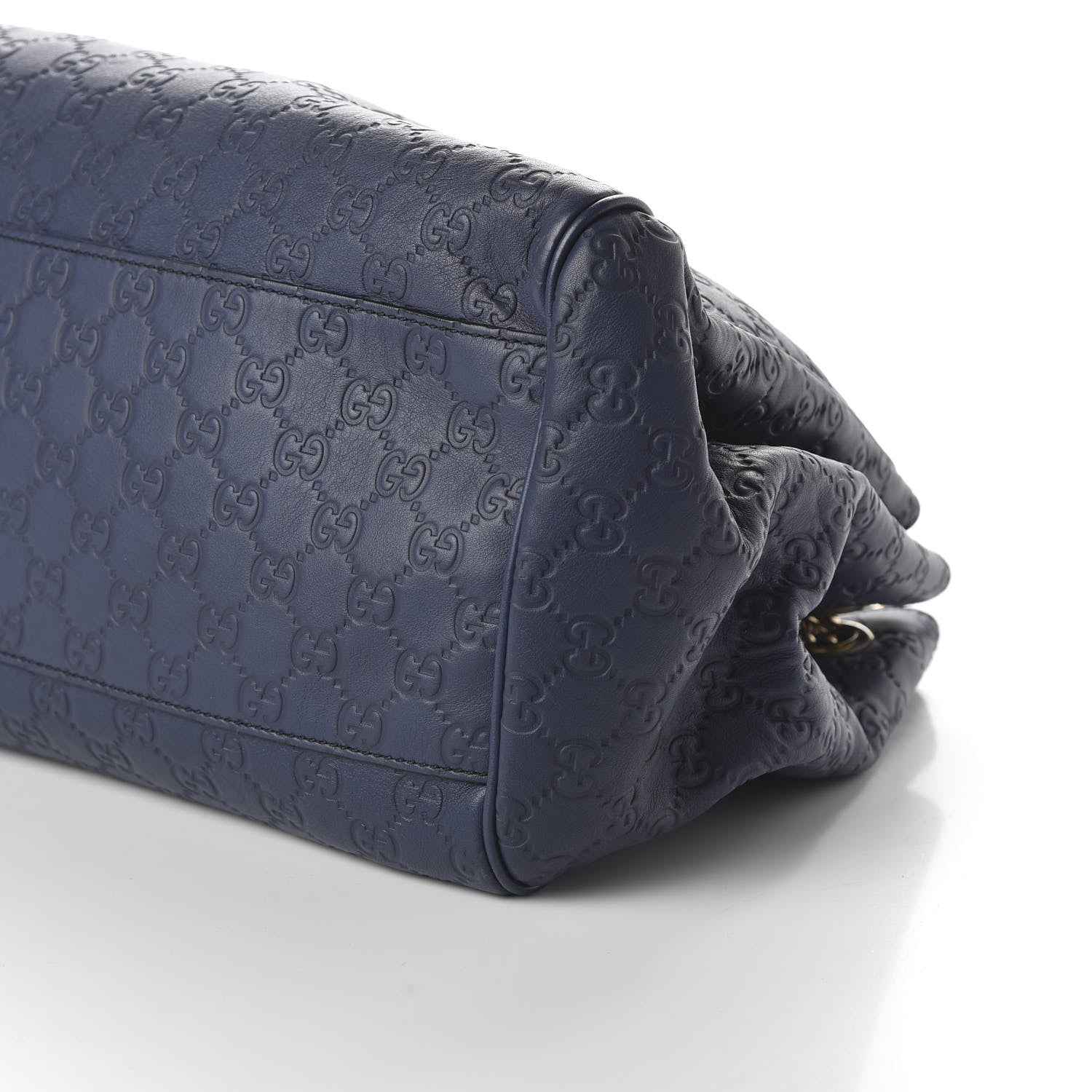 Gucci Guccissima Medium Emily Shoulder Bag Blue 7 of 12