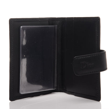 Christian Dior Monogram Compact Wallet Black 5 of 6
