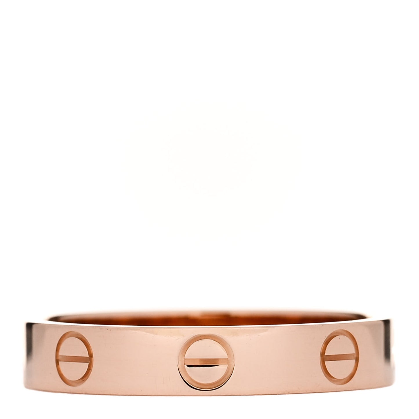 18K Pink Gold 3.5mm LOVE Wedding Band Ring 55 7.25