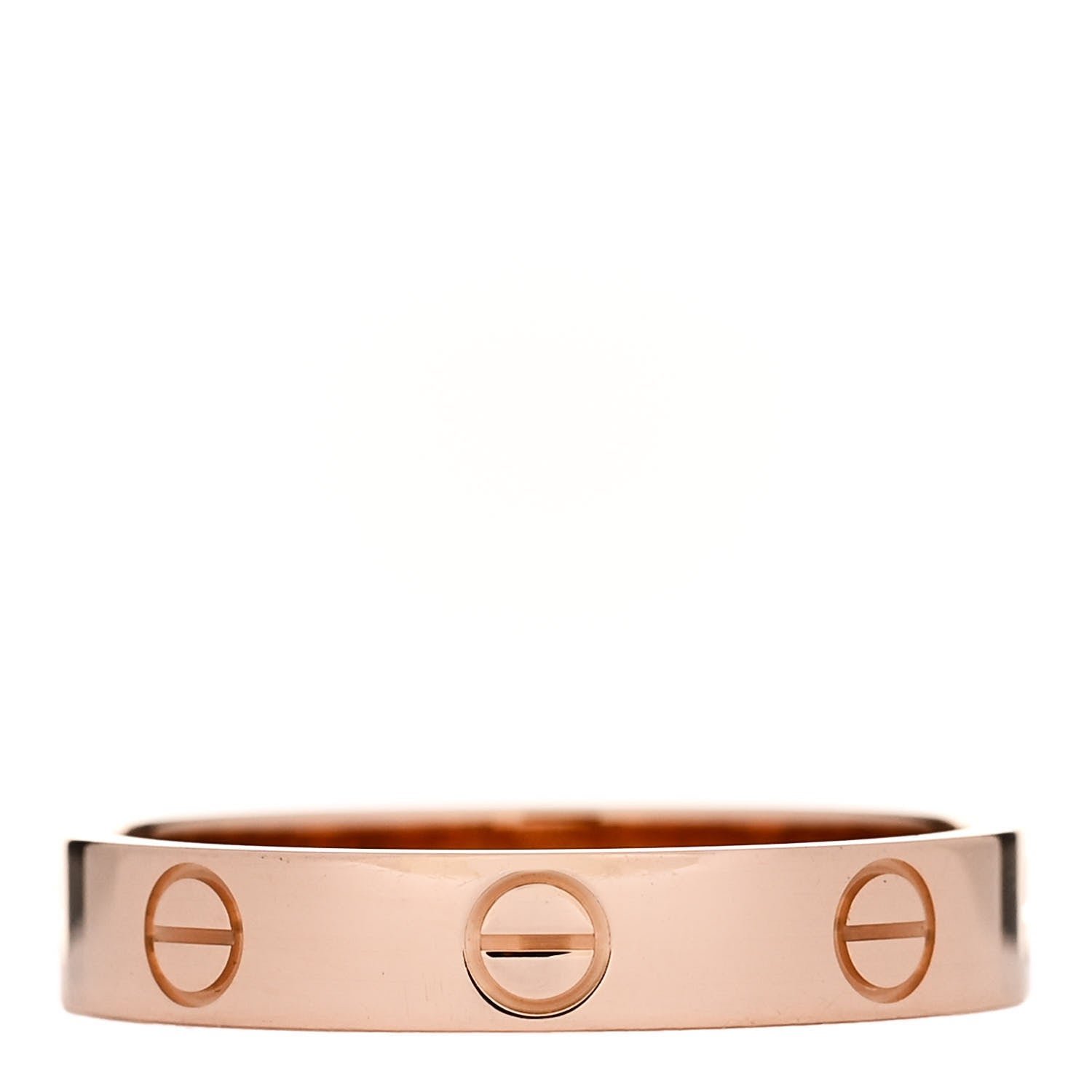Cartier 18K Pink Gold 3.5mm LOVE Wedding Band Ring 55 7.25 3 of 5