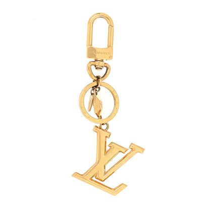 Louis Vuitton Metal LV Facettes Bag Charm Key Holder Gold 1 of 4