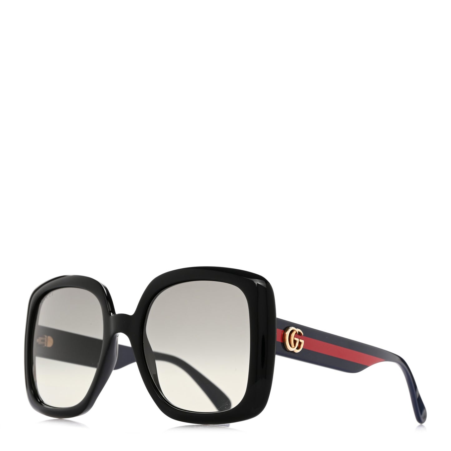 Acetate Square GG Web Sunglasses GG0713S Black