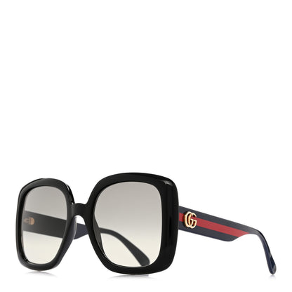 Gucci Acetate Square GG Web Sunglasses GG0713S Black 1 of 9