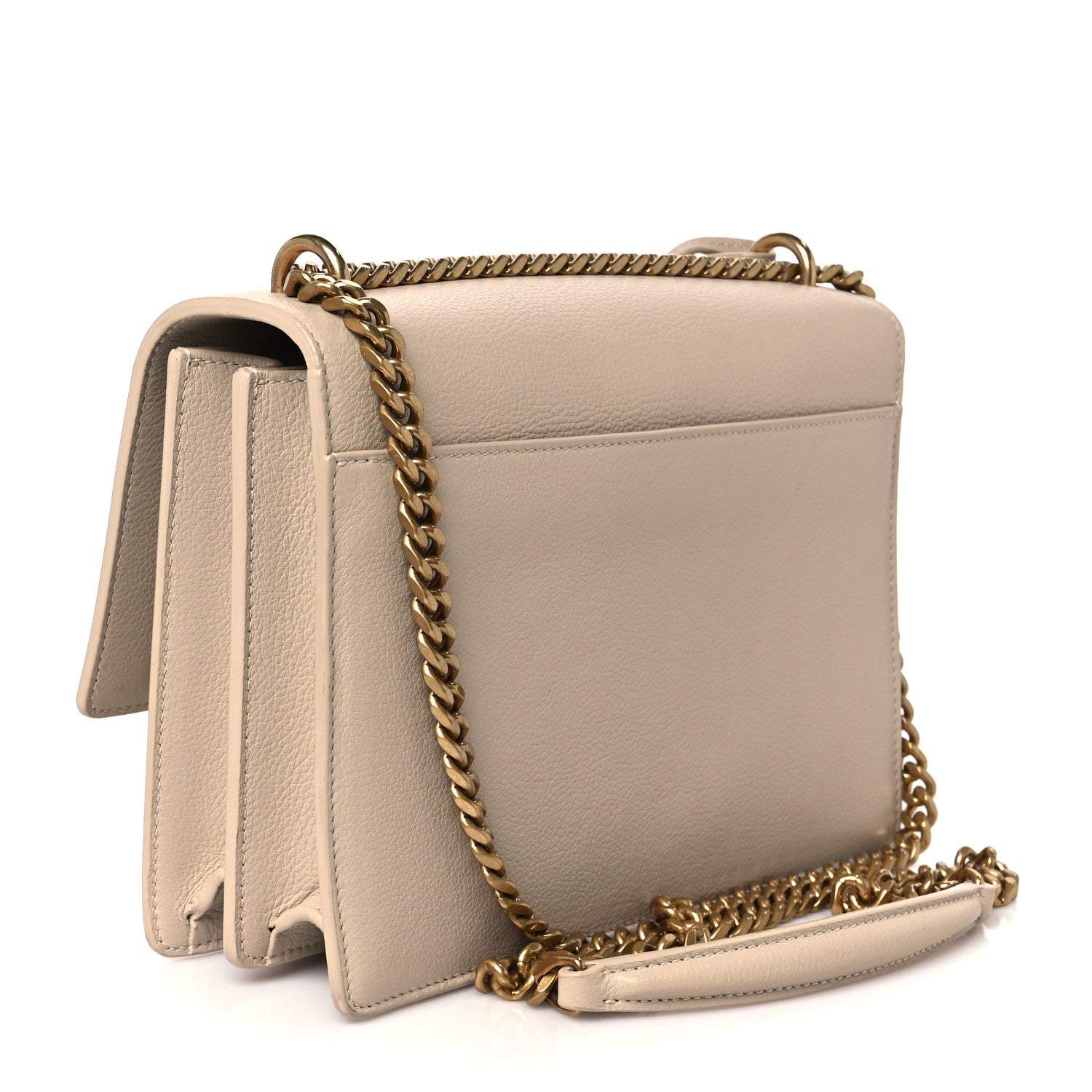 Saint Laurent Grained Calfskin Medium Monogram Sunset Beige 2 of 11