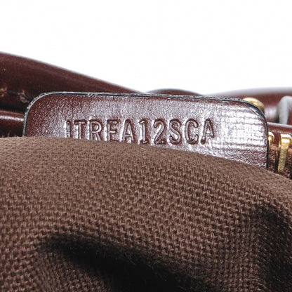 Burberry House Check Bridle Calfskin Belted Satchel Brown 9 of 10