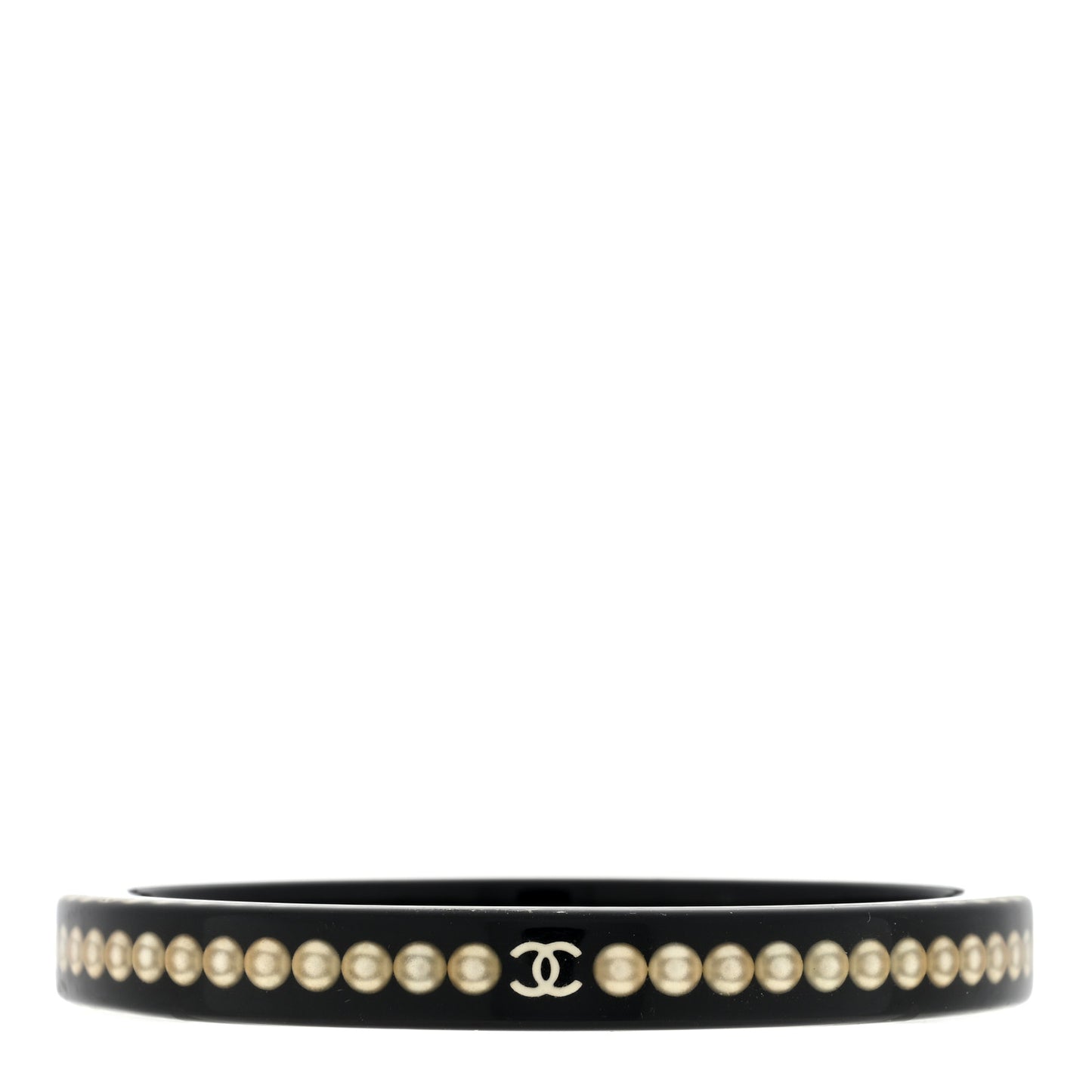 Resin Pearl CC Bangle Black