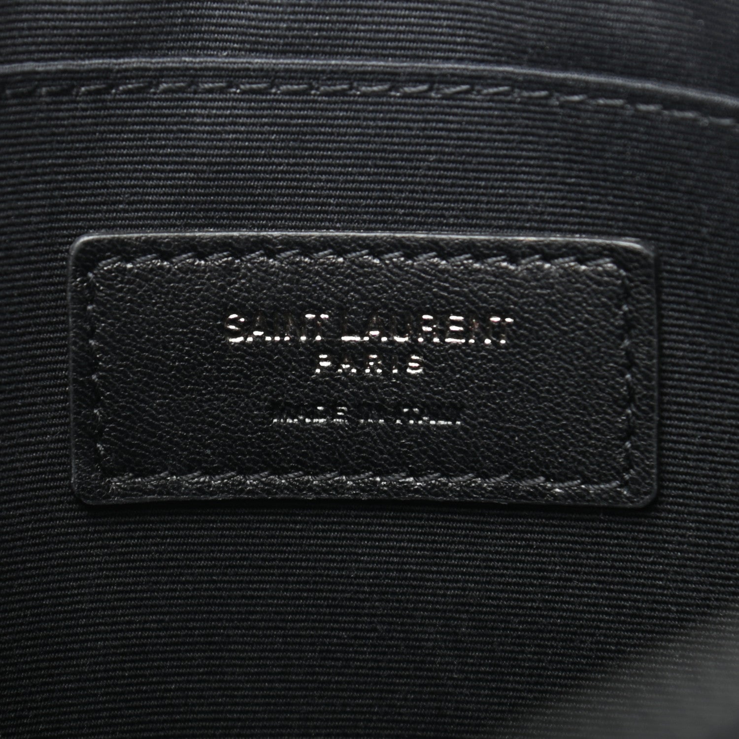 Saint Laurent Calfskin Crocodile Embossed Monogram iPad Case Black 6 of 7