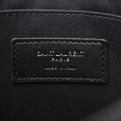 Saint Laurent Calfskin Crocodile Embossed Monogram iPad Case Black 6 of 7