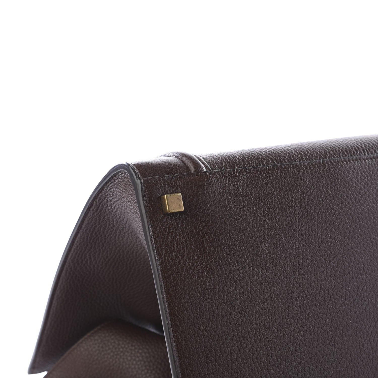 Celine Shiny Grained Calfskin Medium Phantom Luggage Brown 5 of 10