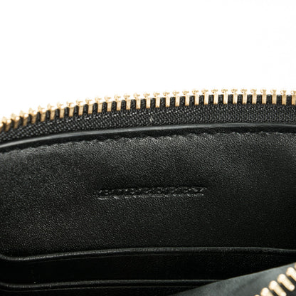 Burberry Signature Grain Calfskin Check Embossed Peyton Crossbody Clutch Bag Black 6 of 8
