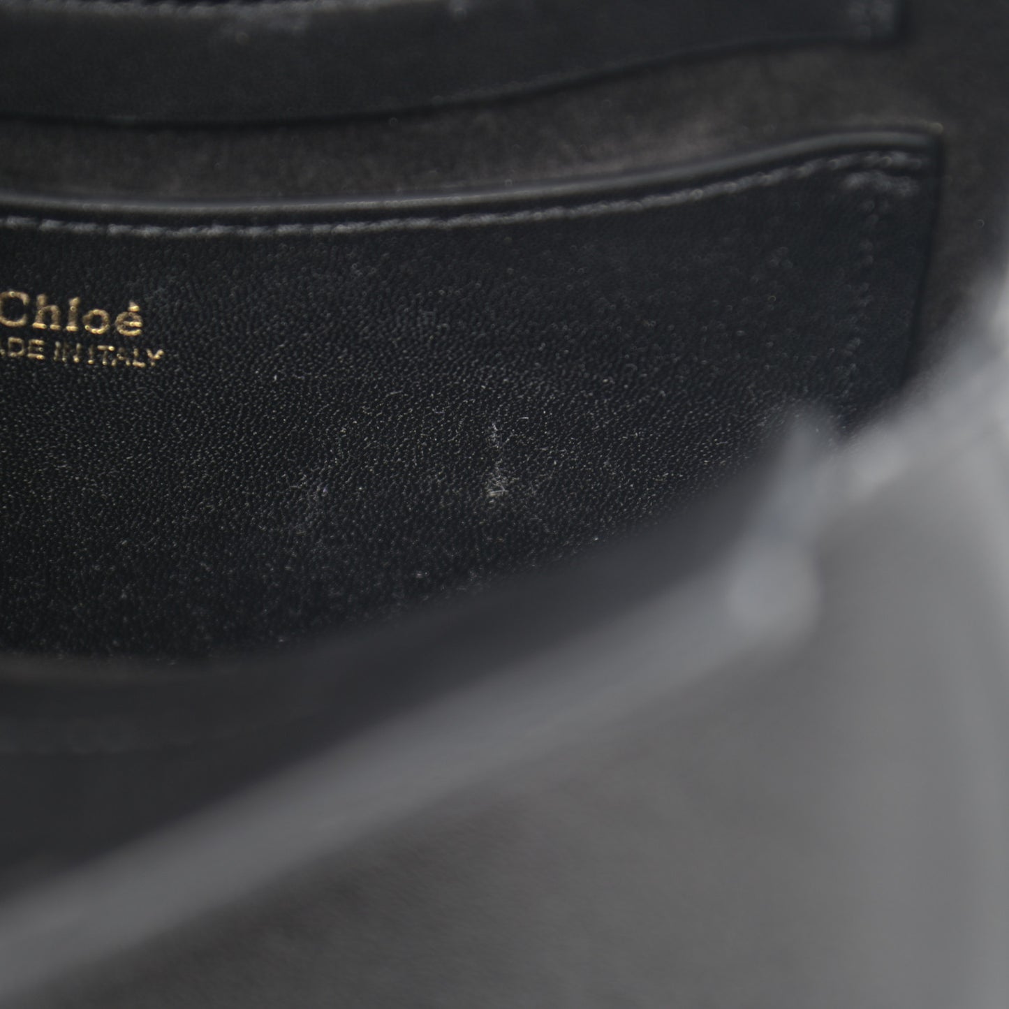 Small Grain Calfskin Kiss Bag Black