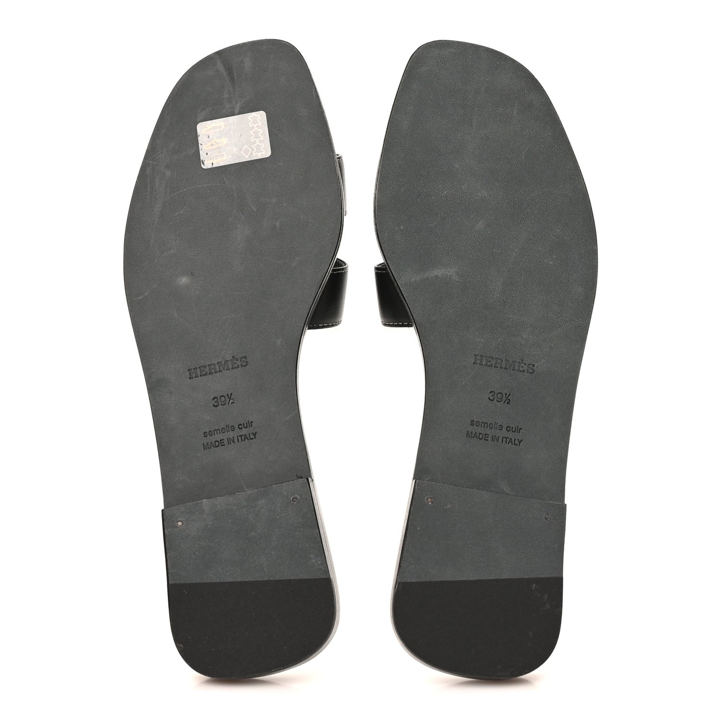 Box Calfskin Oran Sandals 39.5 Black