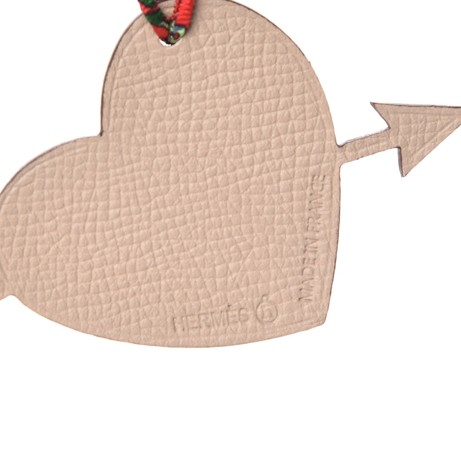 Hermes Epsom Petit H Heart Arrow Bag Charm 3 of 4