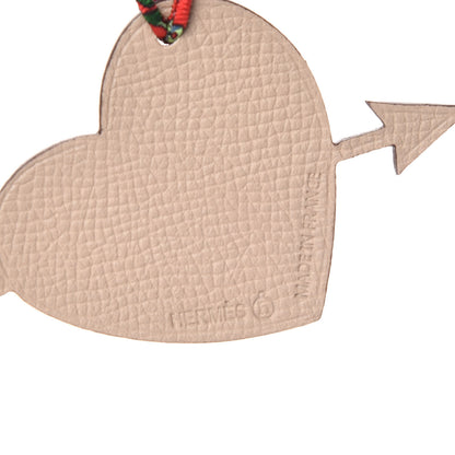 Hermes Epsom Petit H Heart Arrow Bag Charm 3 of 4