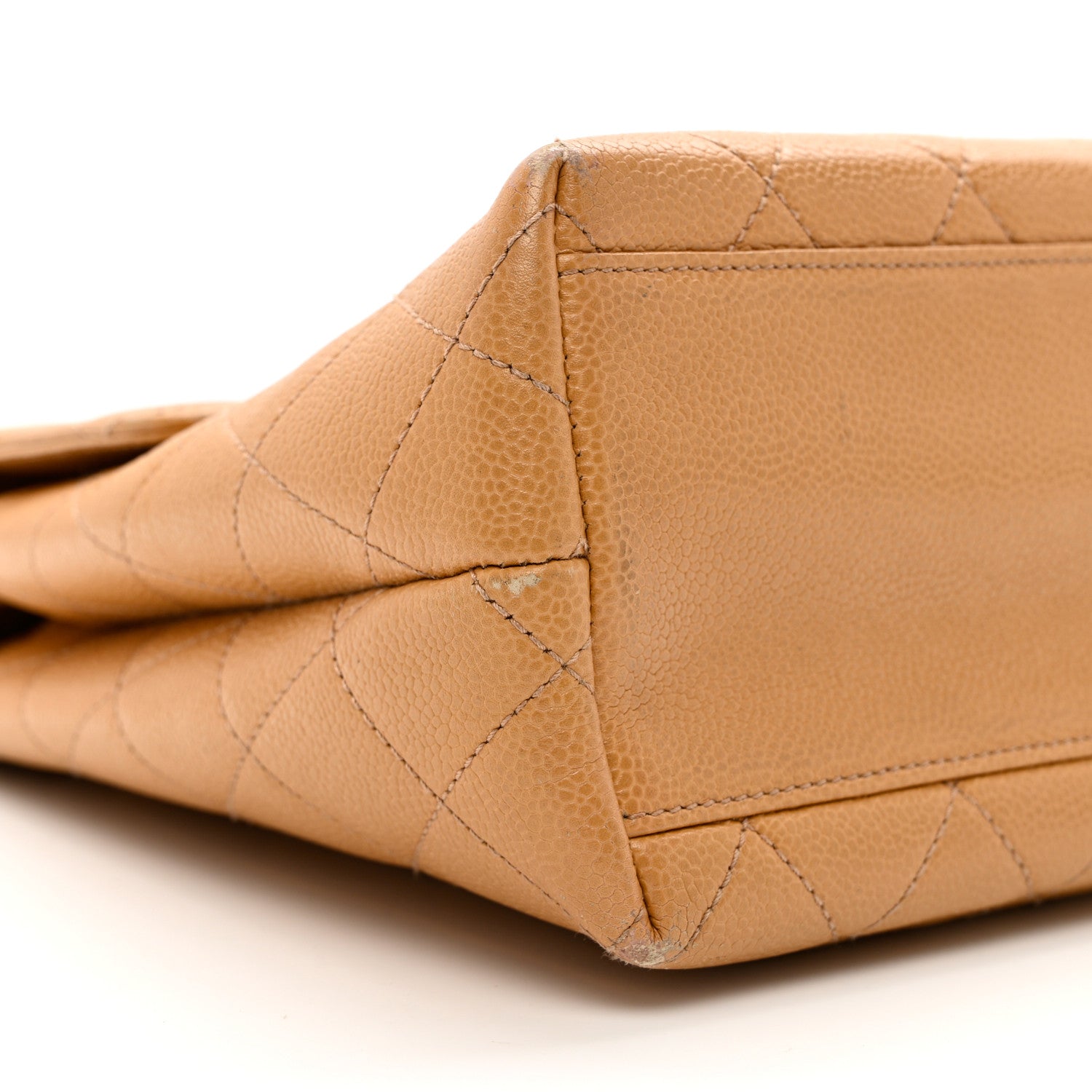 Chanel Caviar Quilted Jumbo Kelly Flap Beige 8 of 16