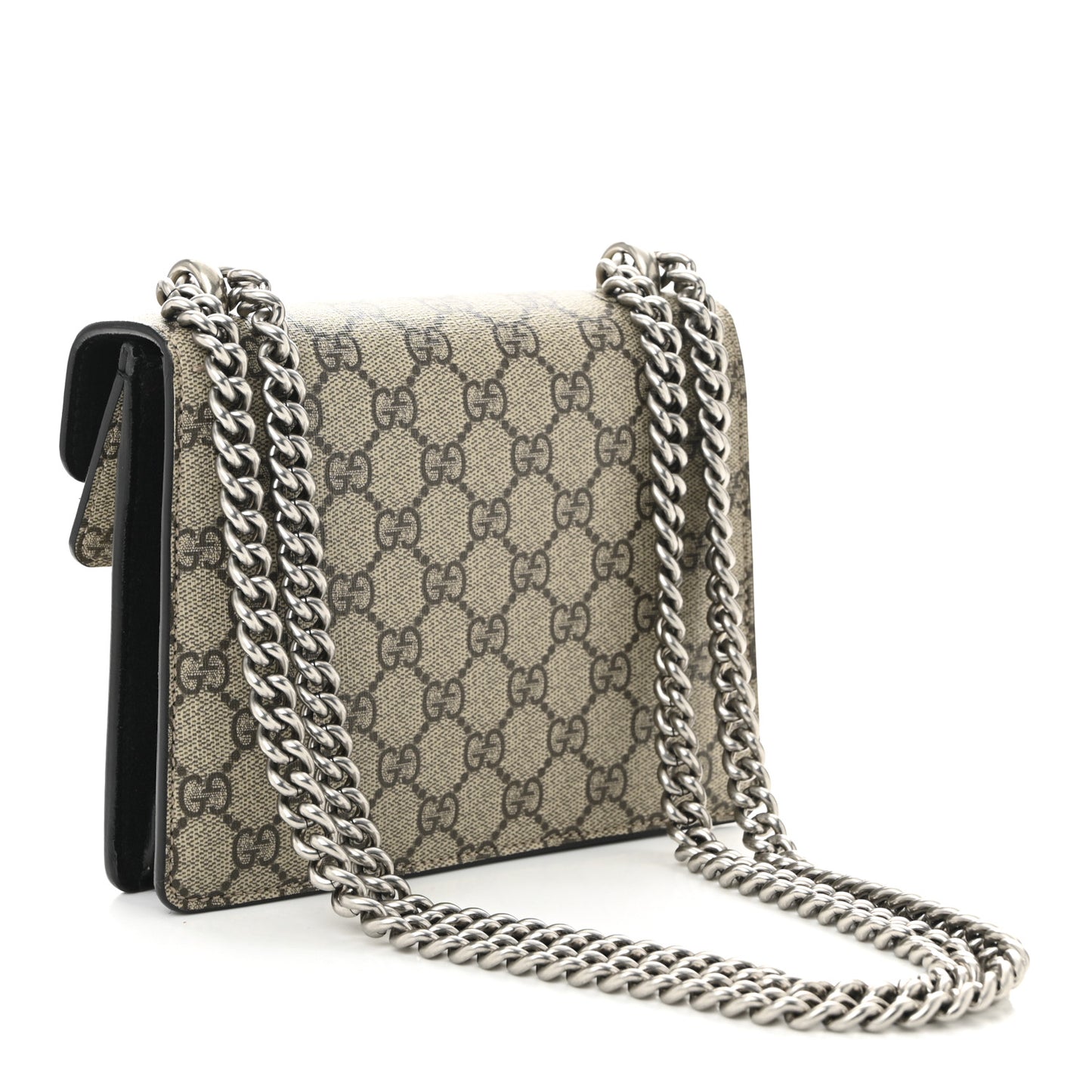 GG Supreme Monogram Mini Dionysus Shoulder Bag Black