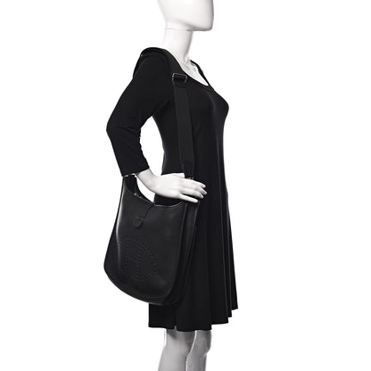 Hermes Taurillon Clemence Evelyne III GM Black 2 of 10