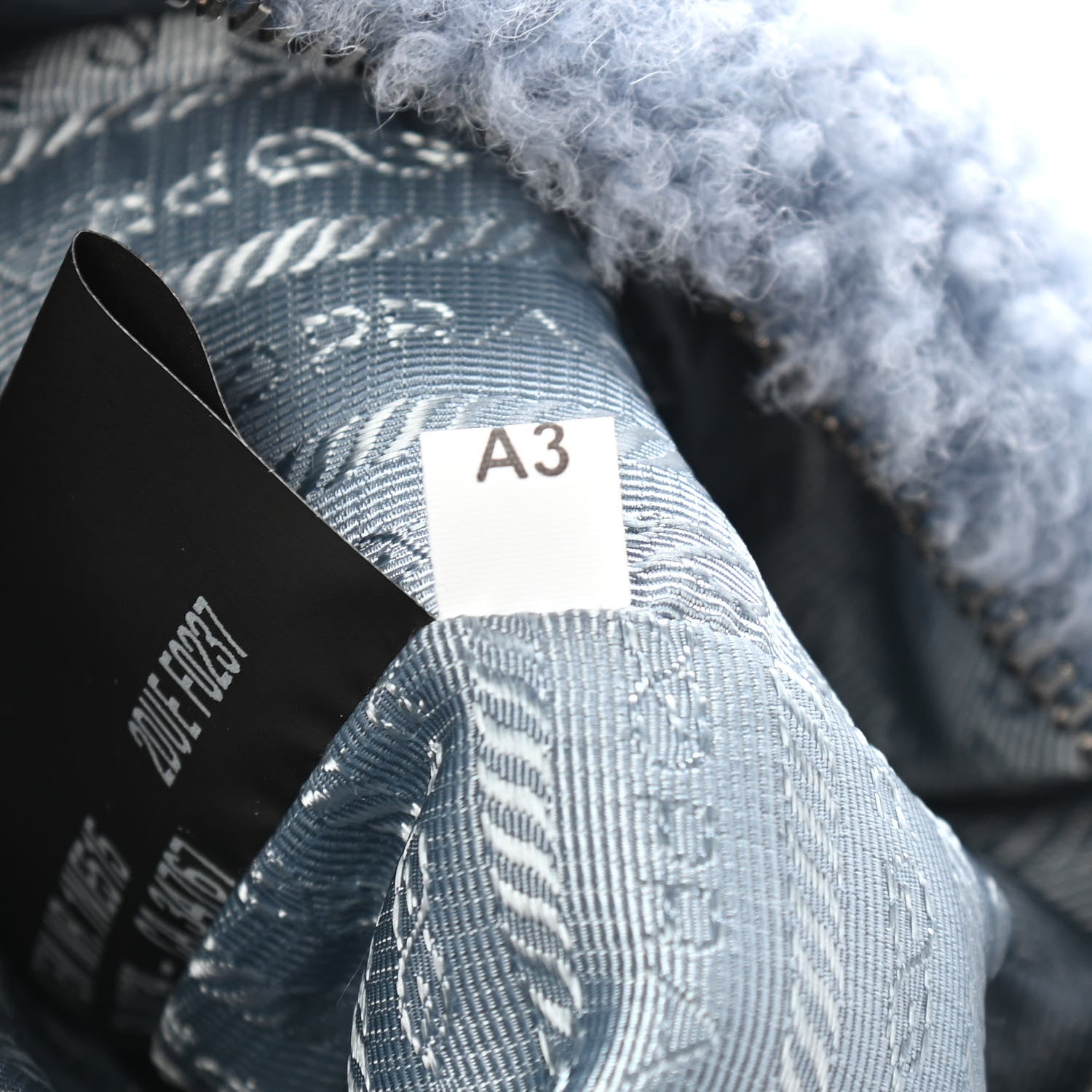 Prada Shearling Mini Re-Edition 2000 Bag Pervinca 7 of 9