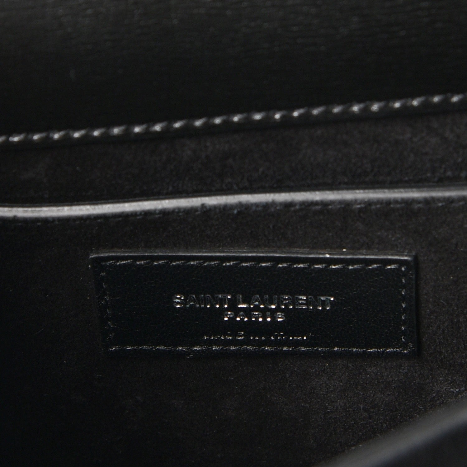 Saint Laurent Calfskin Large Monogram Sunset Black 6 of 7