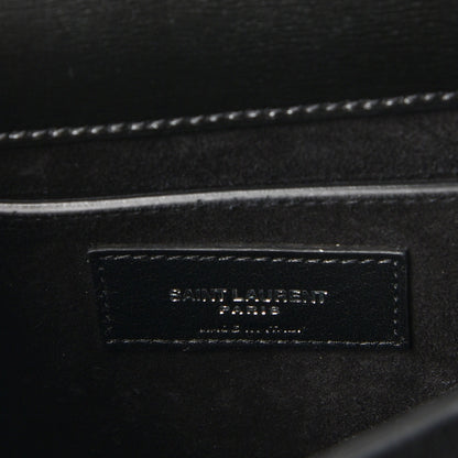 Saint Laurent Calfskin Large Monogram Sunset Black 6 of 7