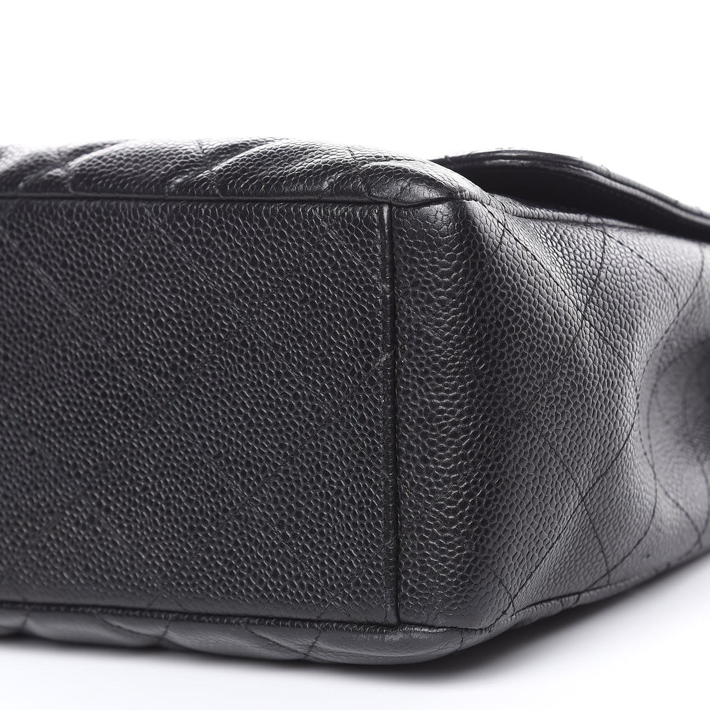 Caviar Quilted Maxi Single Flap Black