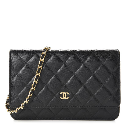 Chanel Caviar Quilted Wallet On Chain WOC Black 1 of 11