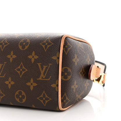 Louis Vuitton Monogram Speedy Bandouliere 20 Black 9 of 10
