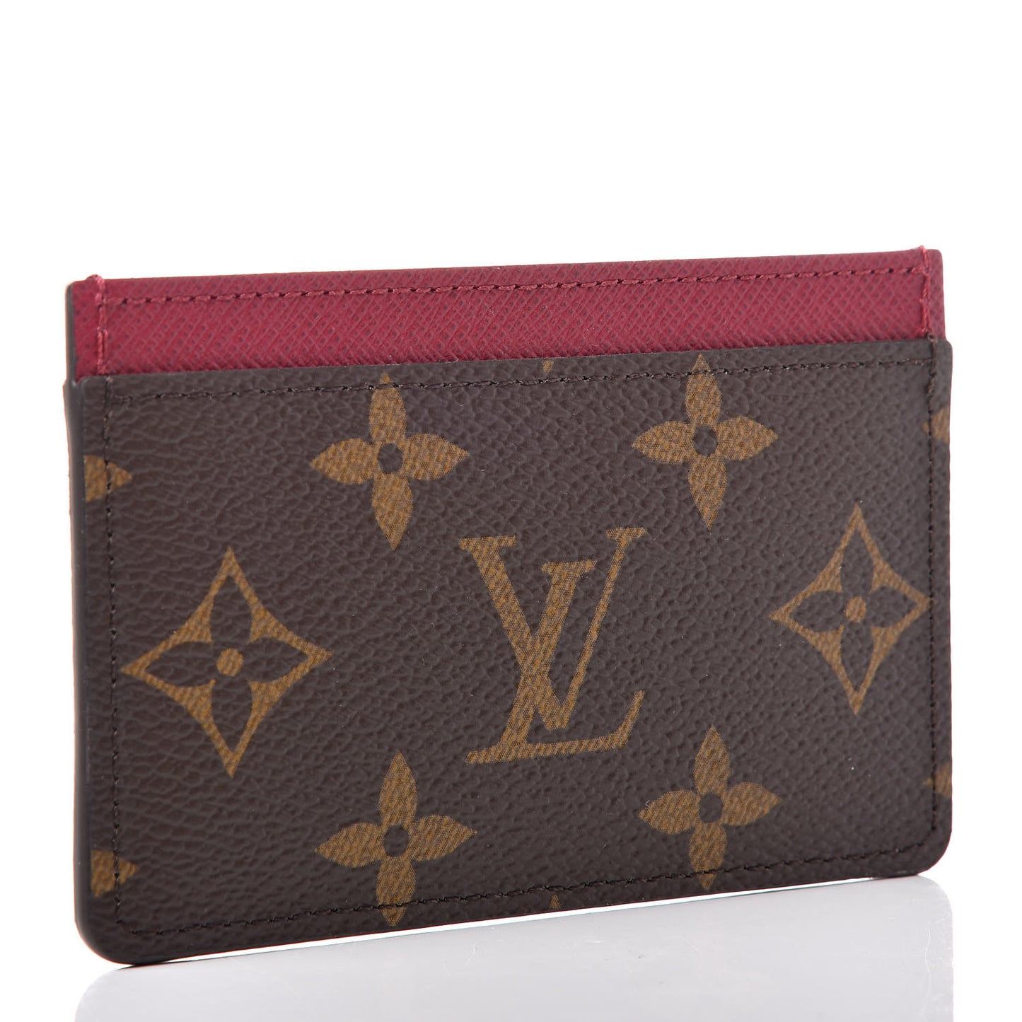 Monogram Card Holder Fuchsia