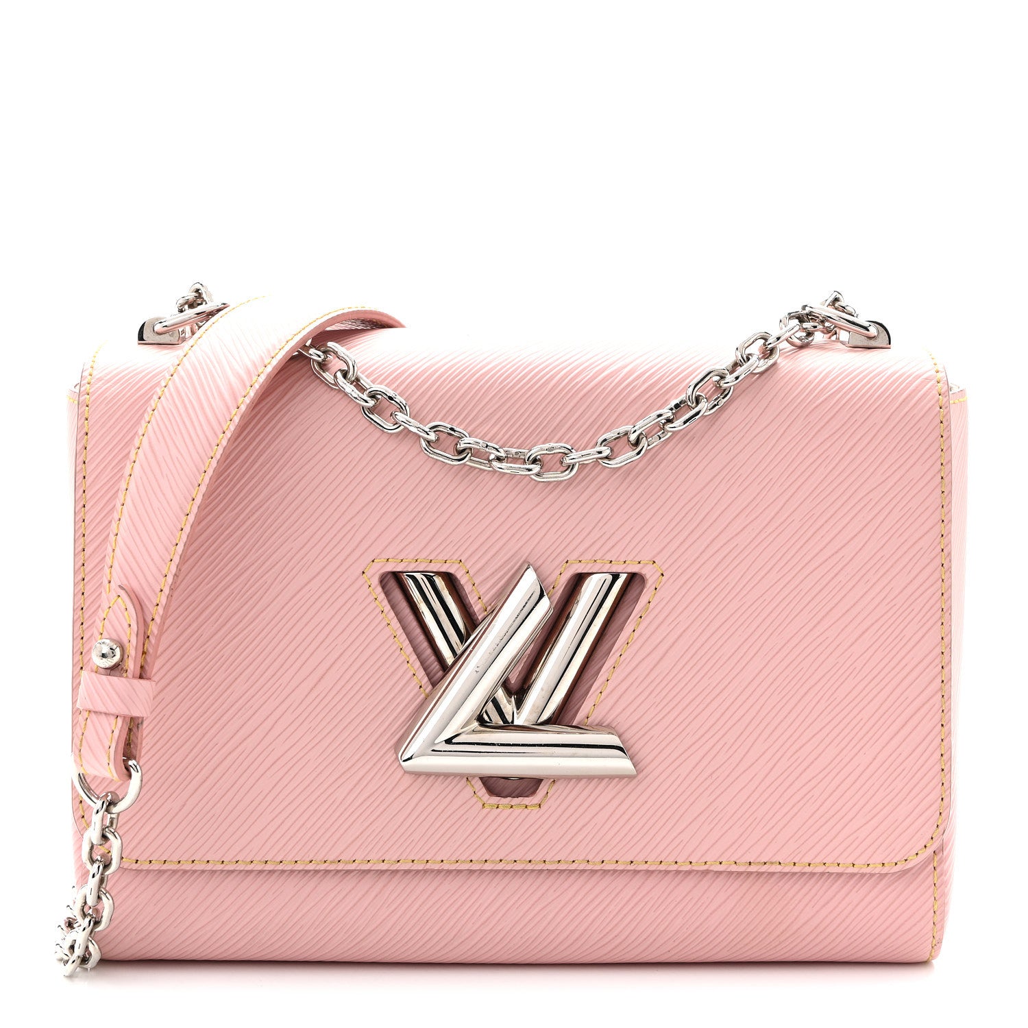 Louis Vuitton Epi Twist Shoulder Bag MM  Rose Ballerine 1 of 10