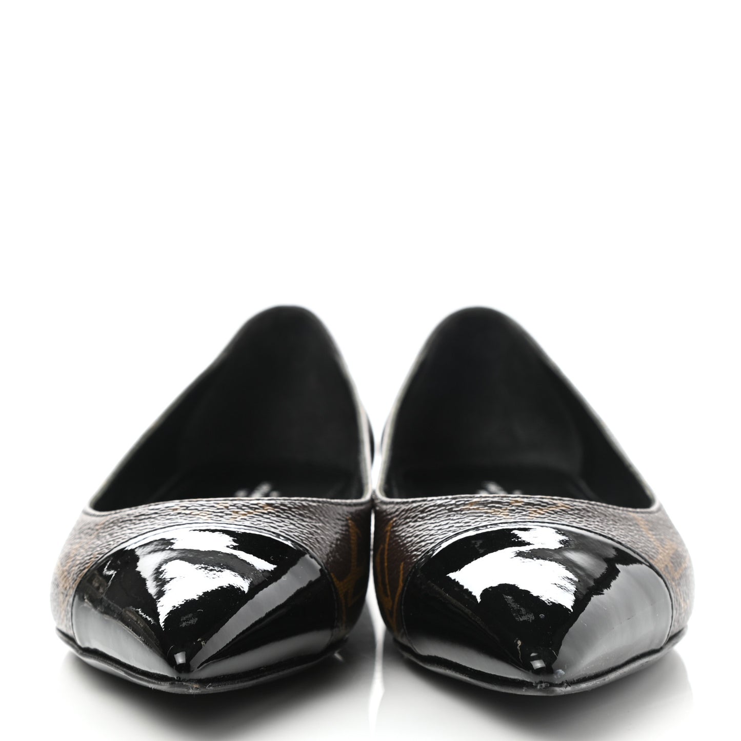 Patent Monogram Fetish Ballerina Flats 35